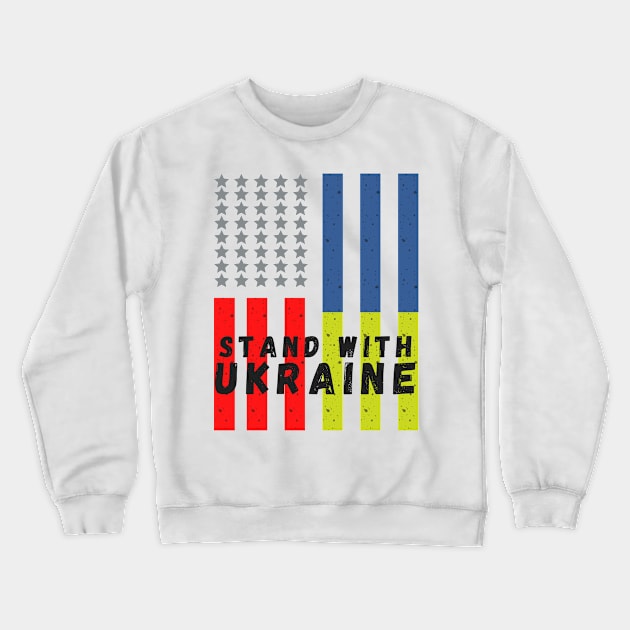 Stand With Ukraine Crewneck Sweatshirt by FashionDoot